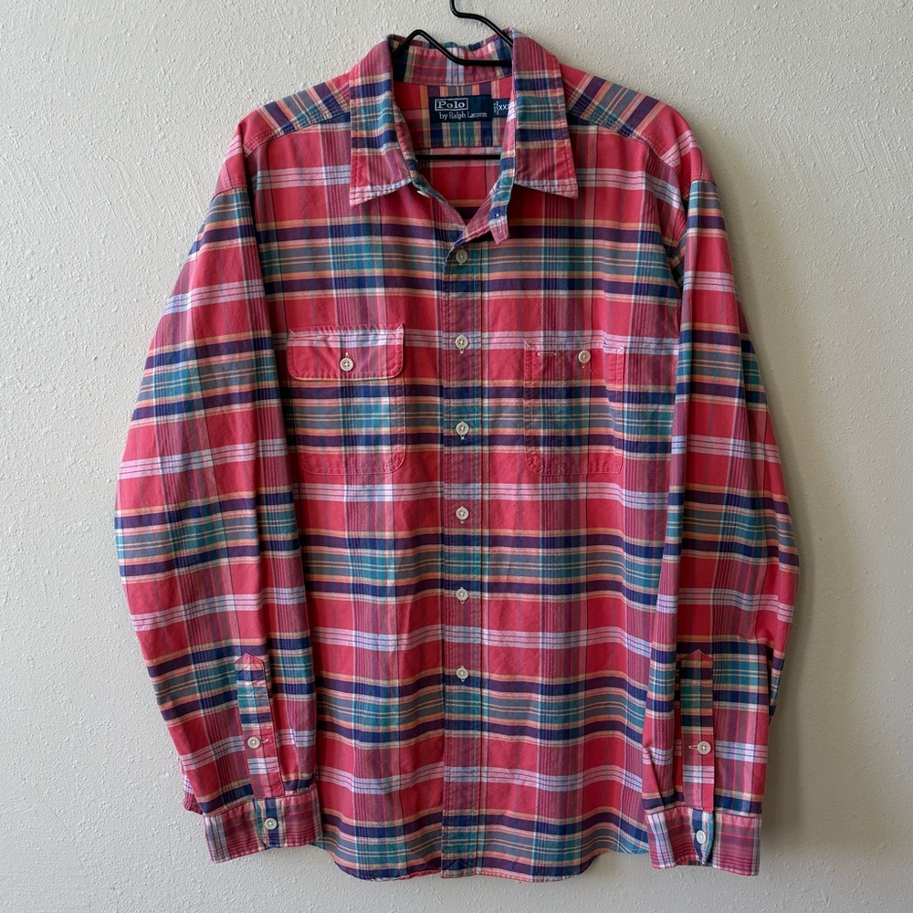 Vintage Ralph Lauren Men's Plaid Shirt